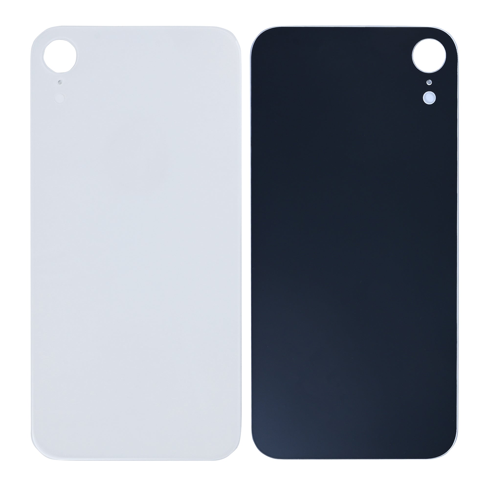 For Apple XR Verre arrière, cadre d'appareil photo agrandi Compatible avec le blanc