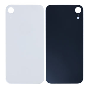For Apple XR Verre arrière, cadre d'appareil photo agrandi Compatible avec le blanc