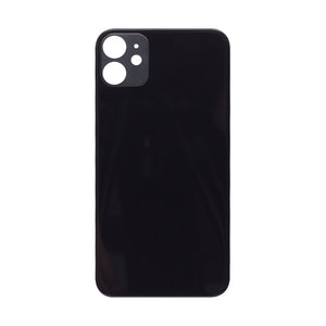 For Apple 11 Verre arrière, cadre de caméra agrandi Noir Compatible
