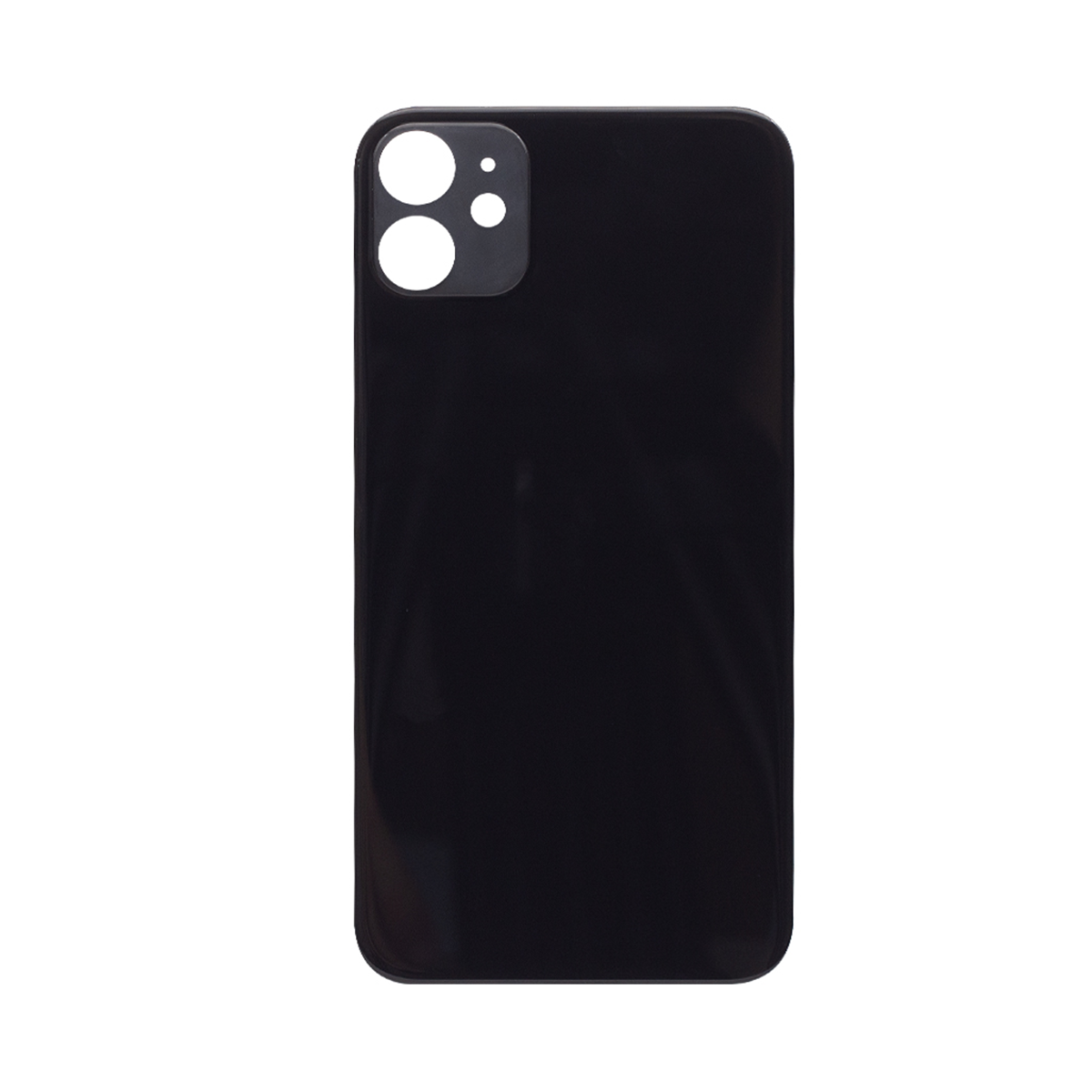 For Apple 11 Verre arrière, cadre de caméra agrandi Noir Compatible