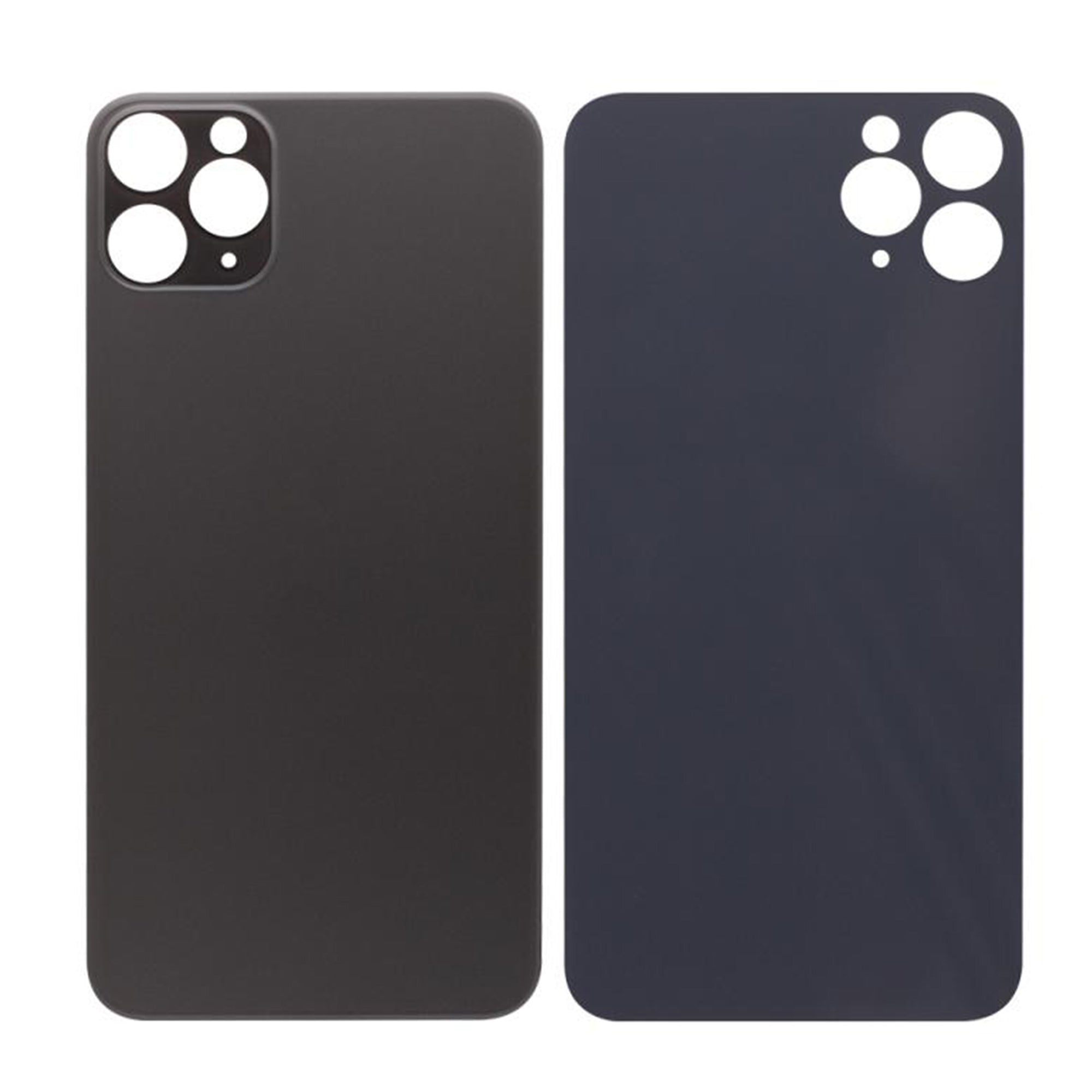 For Apple 11 Pro Max Verre arrière, cadre de caméra agrandi Noir Compatible