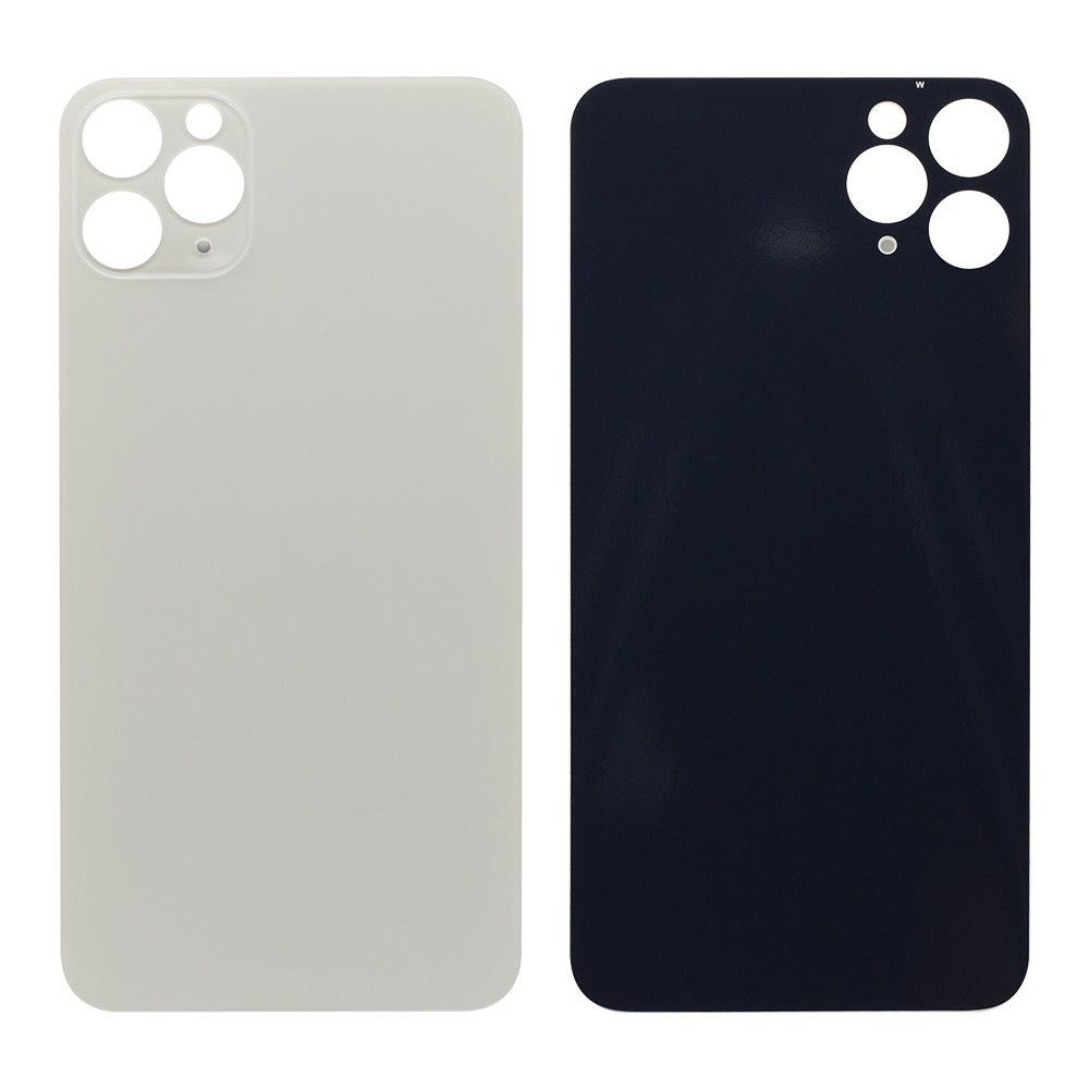 For Apple 11 Pro Max Verre arrière, cadre d'appareil photo agrandi Blanc Compatible