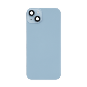 For Apple 14 Plus Verre arrière sans NFC, cadre d'appareil photo agrandi Bleu Compatible
