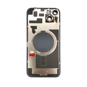 For Apple 14 Plus Verre arrière sans NFC, cadre d'appareil photo agrandi Bleu Compatible