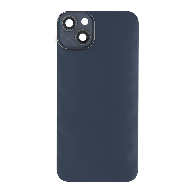 For Apple 14 Plus Verre arrière sans NFC, cadre de caméra agrandi Midnight Compatible
