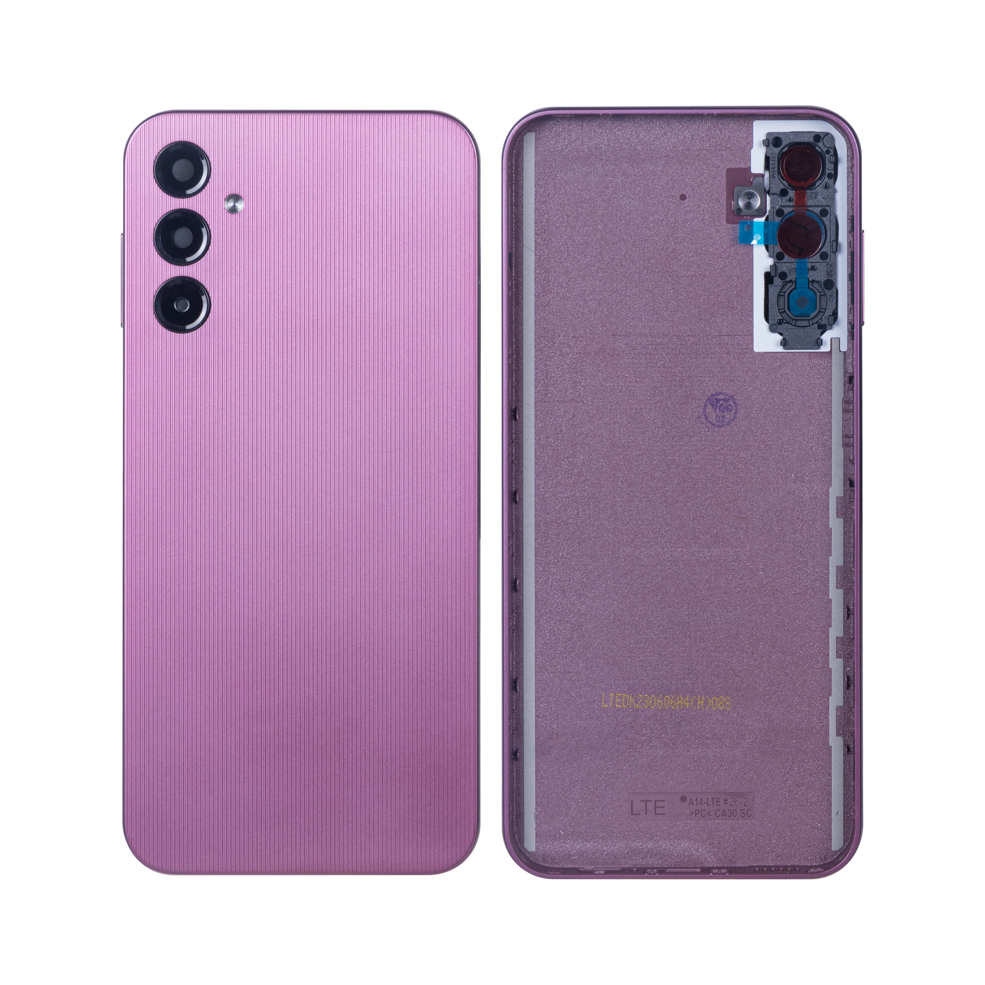 Coque arrière Samsung Galaxy A14 A145F avec objectif rouge foncé OEM