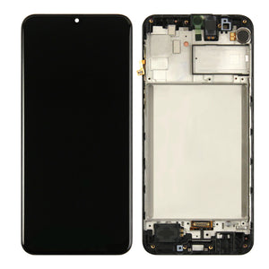Samsung Galaxy M31 M315F Écran et numériseur avec cadre Noir Service Pack