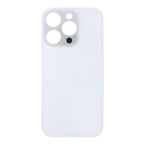 For Apple 14 Pro Verre arrière sans NFC, cadre de caméra agrandi Argent Compatible
