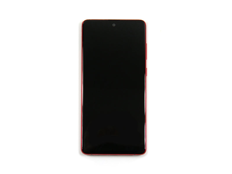 Écran et numériseur Samsung Galaxy Note 10 Lite N770F avec cadre Aura Red Service Pack