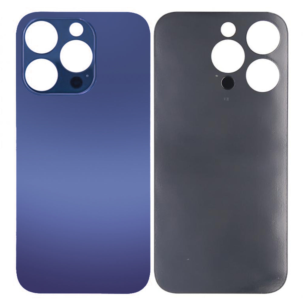 For Apple 14 Pro Max Verre arrière sans NFC, cadre de caméra agrandi Violet foncé Compatible