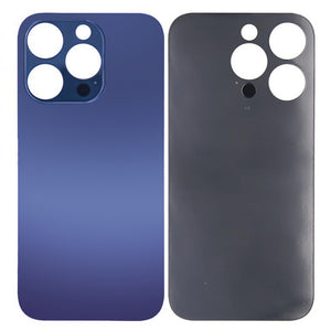 For Apple 14 Pro Max Verre arrière sans NFC, cadre de caméra agrandi Violet foncé Compatible