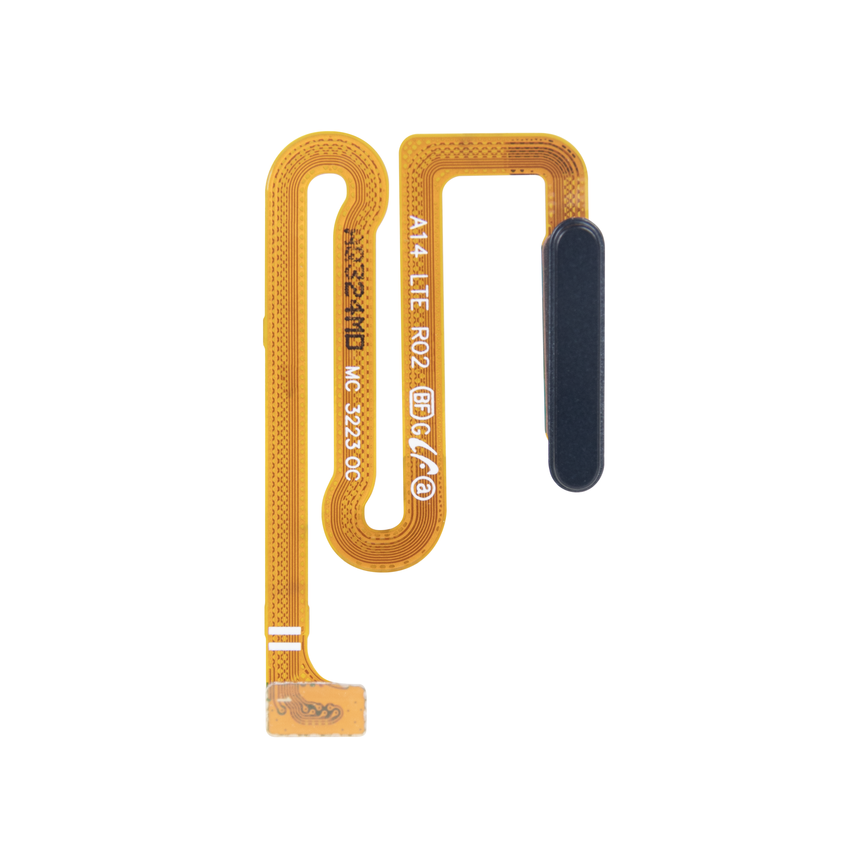 Capteur d'empreintes digitales Samsung Galaxy A14 A145F avec bouton d'alimentation Noir OEM