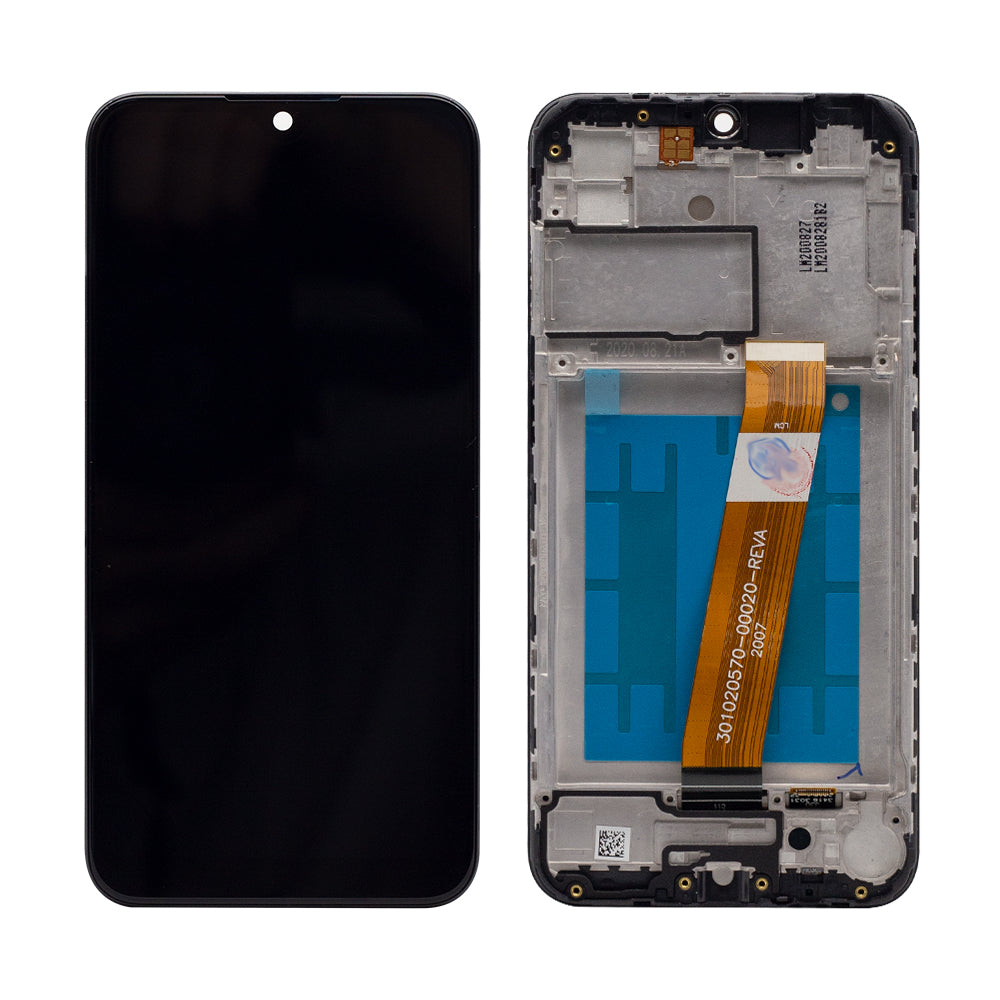 Samsung Galaxy A01 A015F Écran et numériseur avec cadre Noir Service Pack