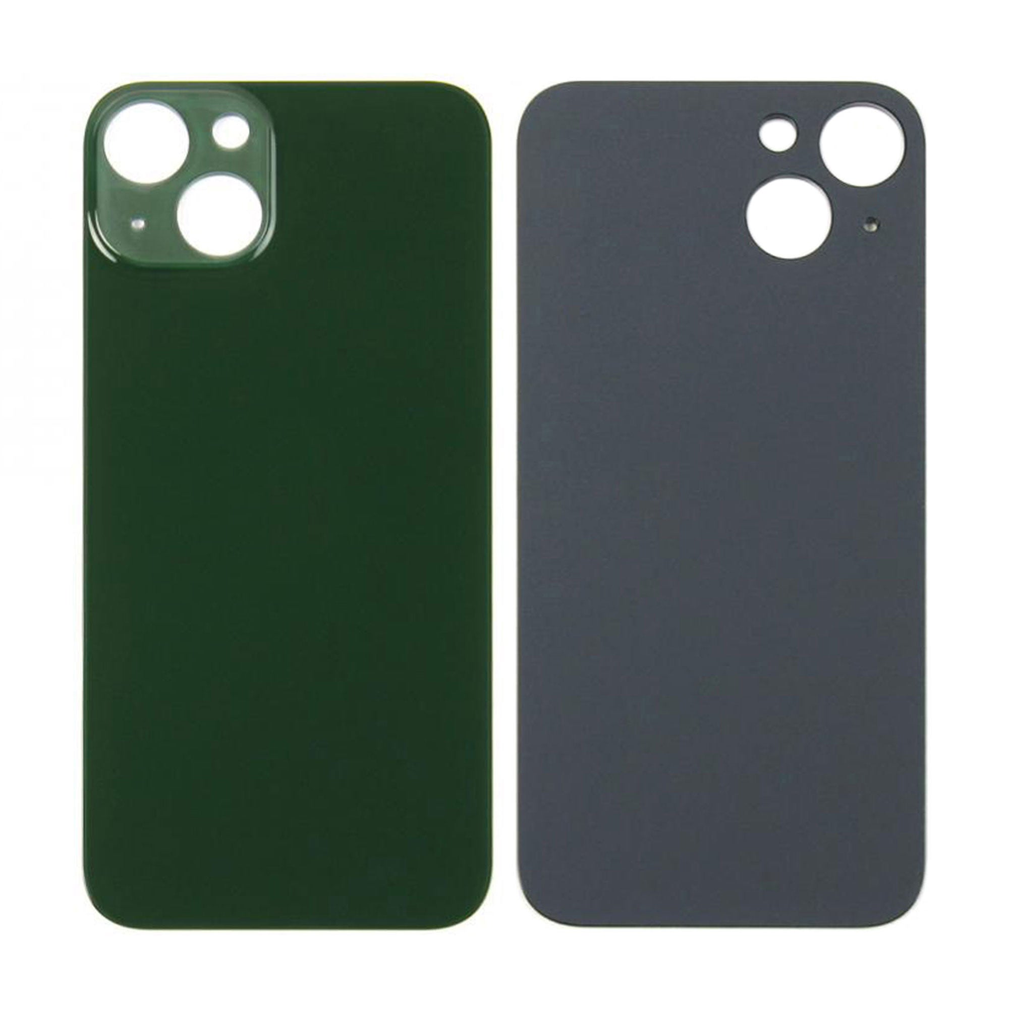 For Apple 13 Verre arrière, cadre de caméra agrandi Vert Compatible