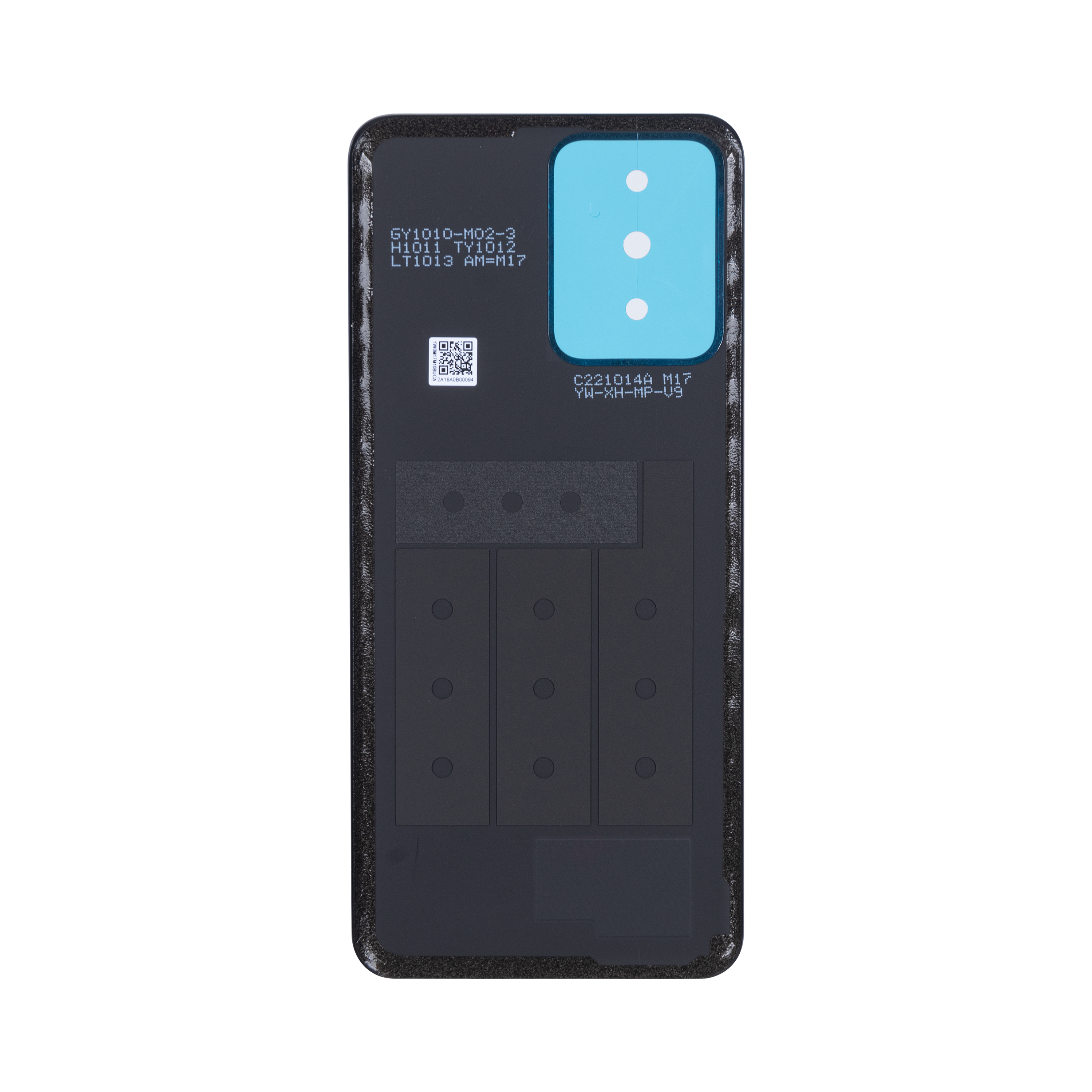 Coque arrière Xiaomi Redmi Note 12 5G sans objectif, bleu glacier, OEM