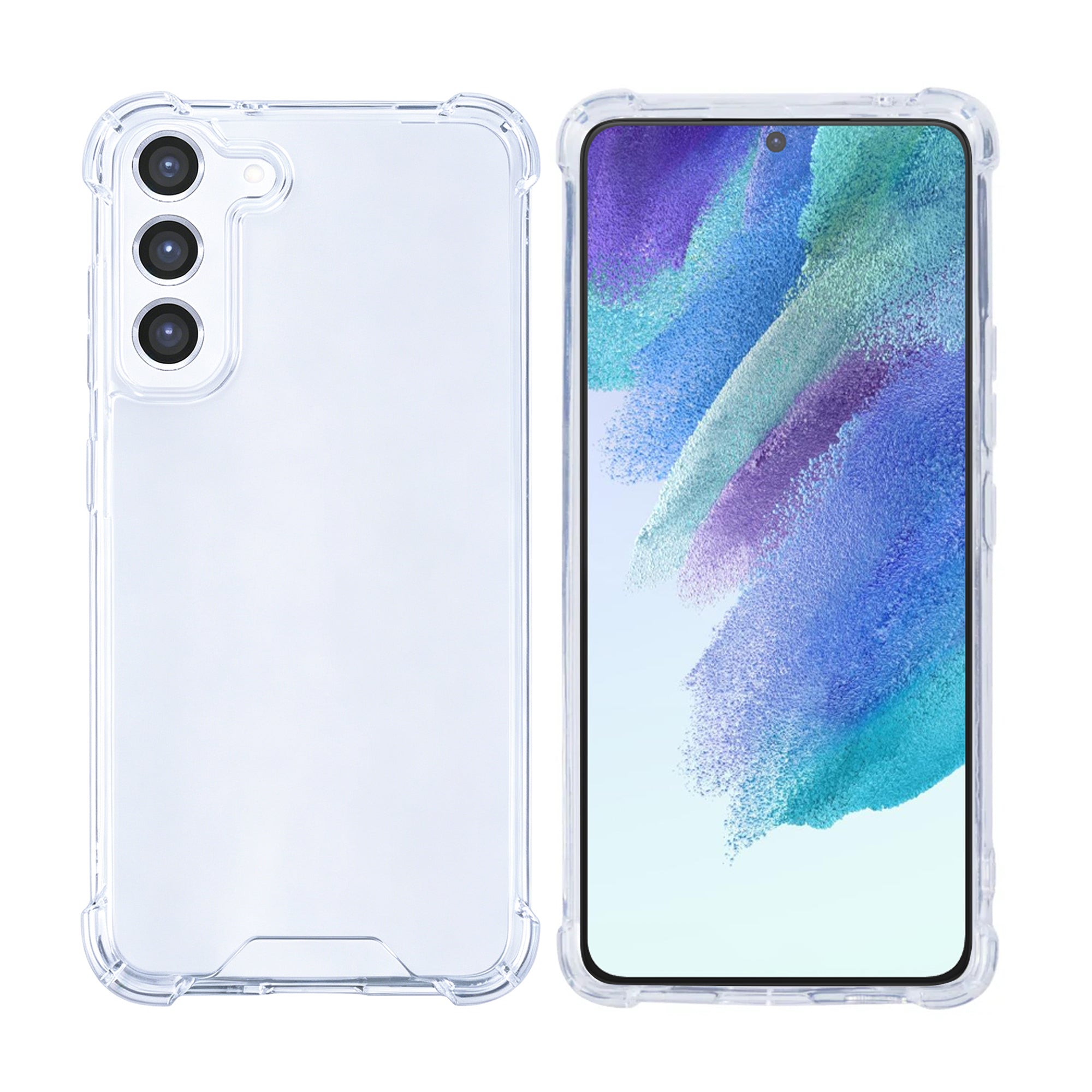 Étui anti-éclatement Rixus pour Samsung Galaxy S21 FE 5G transparent