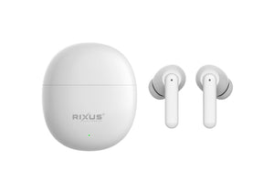 Rixus RXBT69A TWS Earbuds With Charging Case Blanc