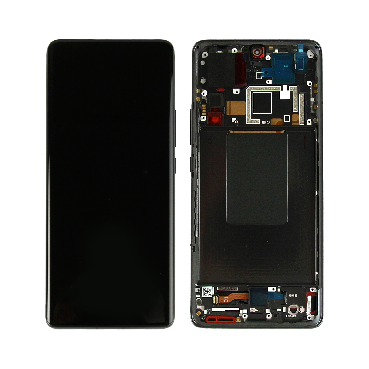 Écran et numériseur Xiaomi 12 Pro avec cadre gris Service Pack