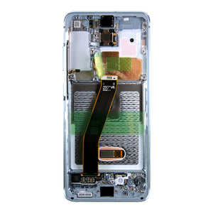 Samsung Galaxy S20 G980F, S20 5G G981F Écran et numériseur avec cadre Cloud Blue Service Pack