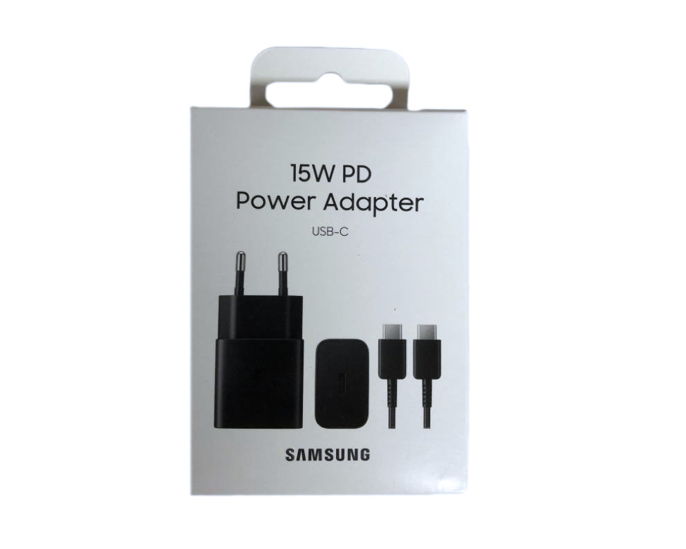 Samsung Fast Charger EP-T1510XBEGEU USB-C With Cable 100cm 15W Black Original Retail Box