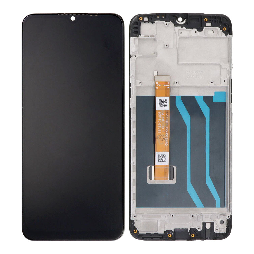 Écran et numériseur Realme 6i avec cadre noir OEM