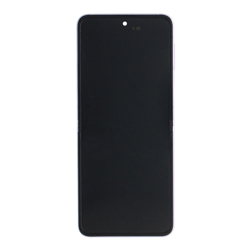 Samsung Galaxy Z Flip3 F711B Écran principal et numériseur avec cadre Lavender Service Pack