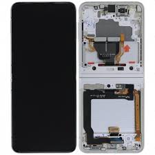 Samsung Galaxy Z Flip3 F711B Écran principal et numériseur avec cadre Cream Service Pack