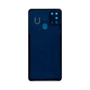 Coque arrière Samsung Galaxy A21s A217F avec objectif bleu OEM