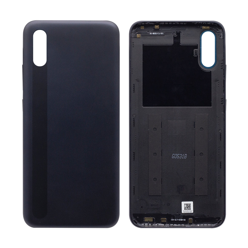 Coque arrière Xiaomi Redmi 9A sans objectif, gris carbone, OEM