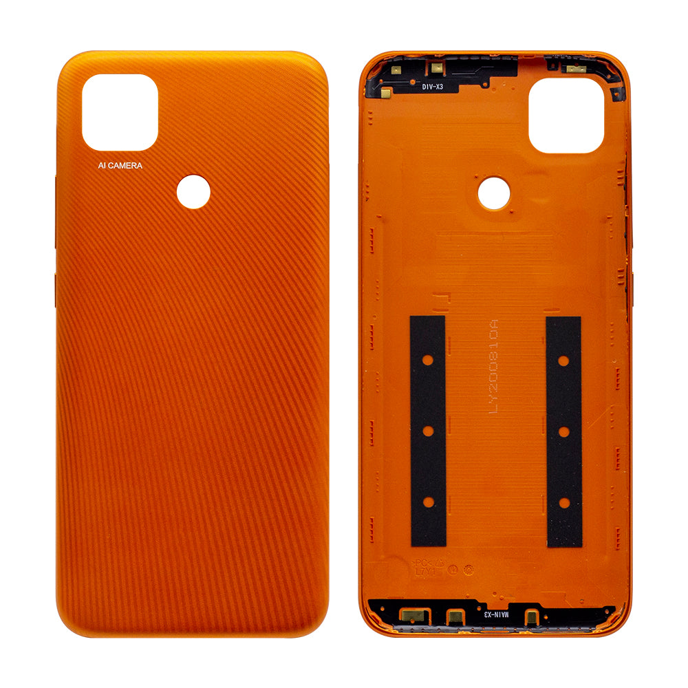 Coque arrière Xiaomi Redmi 9C sans objectif Orange lever de soleil OEM