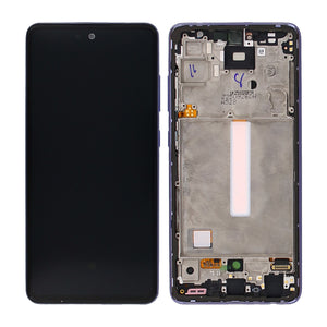 Samsung Galaxy A52 A525F, A52 5G A526B Ecran et numériseur avec cadre Awesome Violet Service Pack