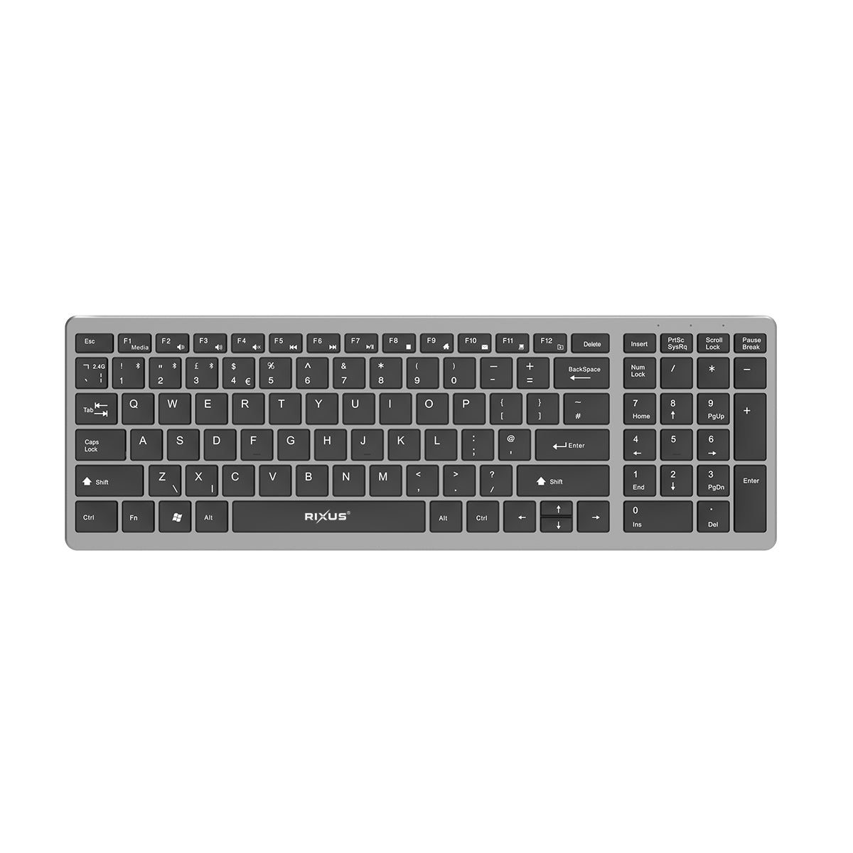Rixus RXWK02 Clavier Bluetooth universel ultra-mince