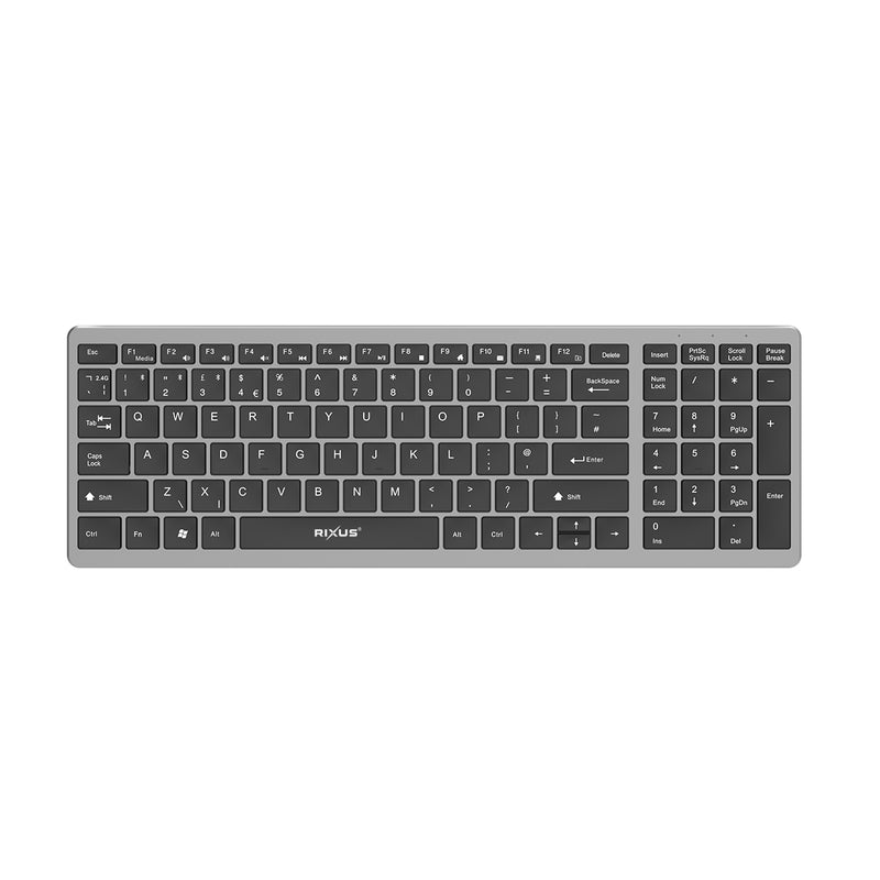 Rixus RXWK02 Clavier Bluetooth universel ultra-mince