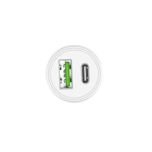 Rixus RXCC16 Fast 38W Car Adapter Dual-Port (PD+QC 3.0)