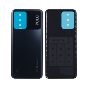 Coque arrière Xiaomi Poco X5 5G sans objectif, noire, OEM