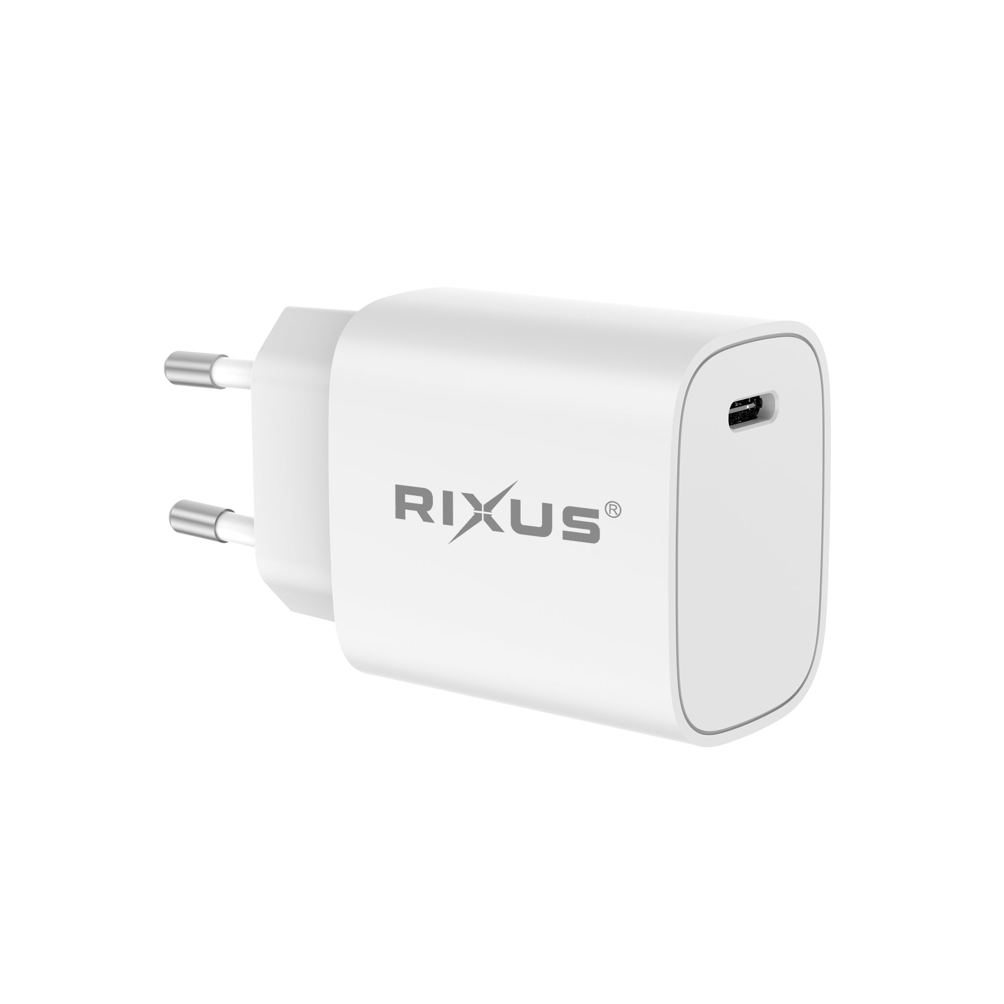 Rixus RX209 Chargeur rapide adaptatif USB-C 20W Blanc