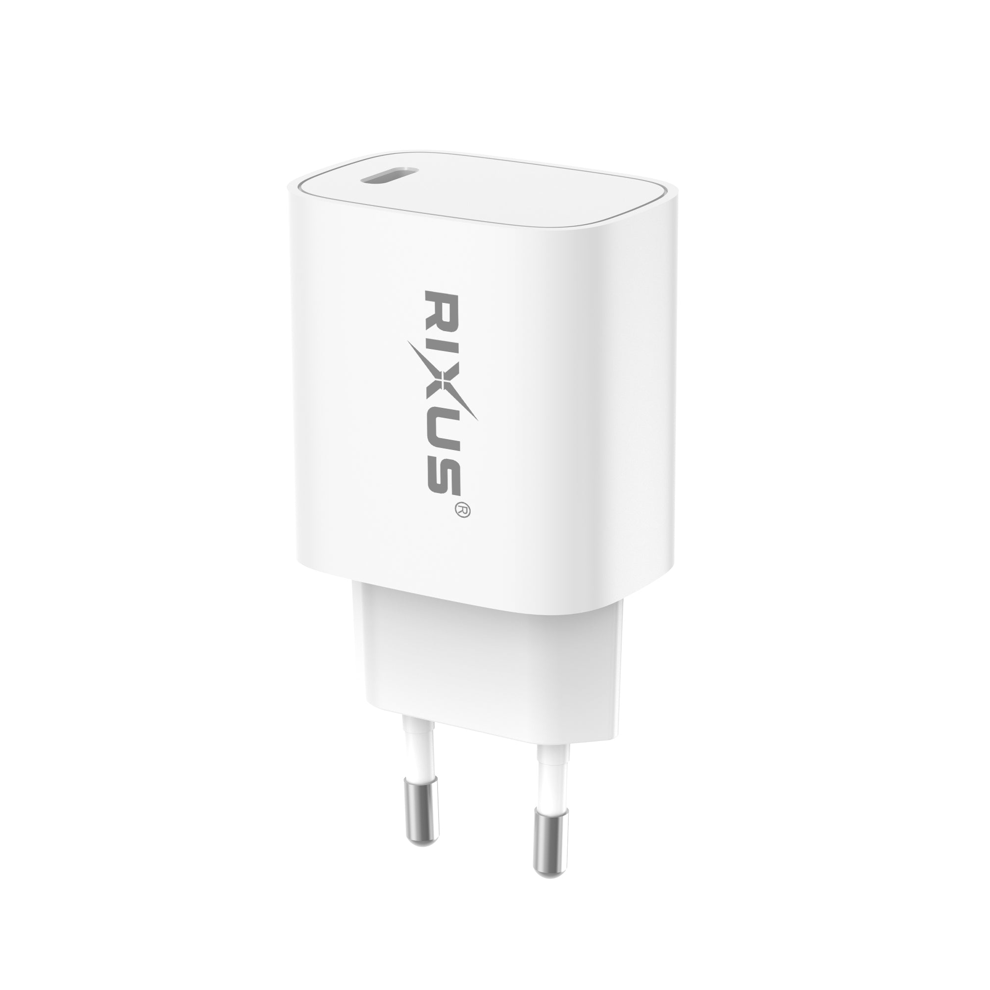 Rixus RX209 Chargeur rapide adaptatif USB-C 20W Blanc