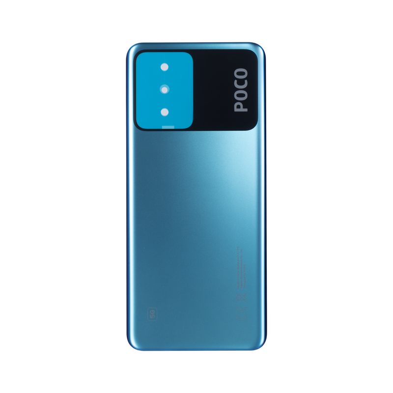 Coque arrière Xiaomi Poco X5 5G sans objectif, bleue, OEM