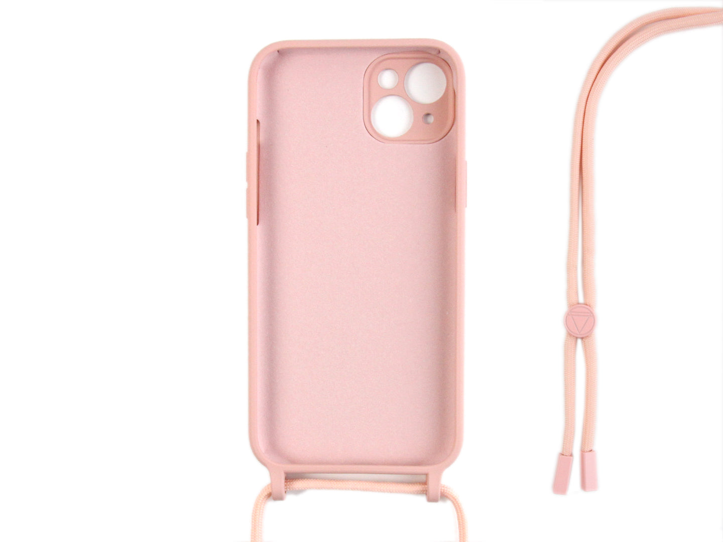 Rixus TPU Necklace Cord Cover For Apple iPhone 14 Plus Rose