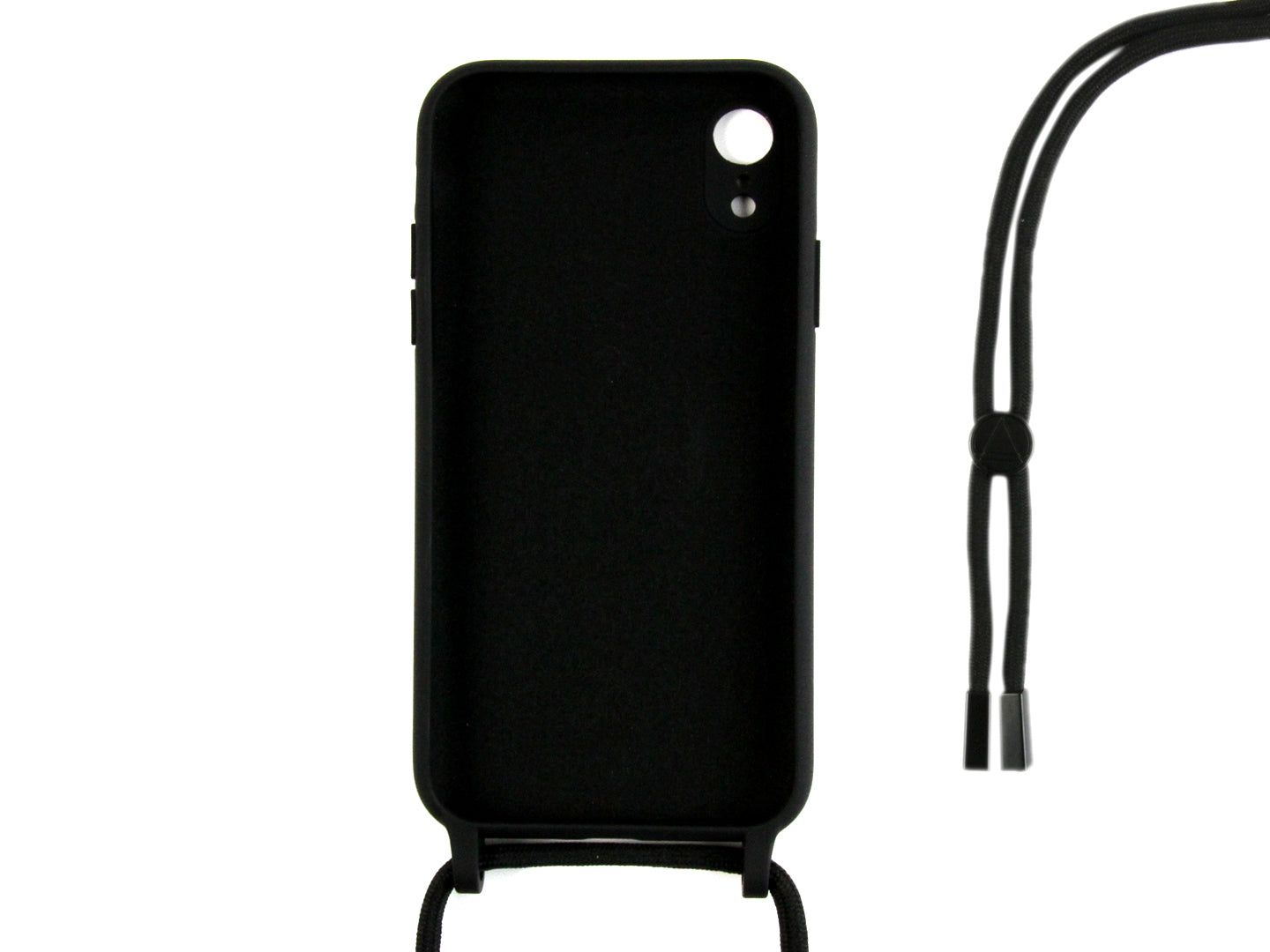 Rixus TPU Necklace Cord Cover For Apple iPhone XR Noir