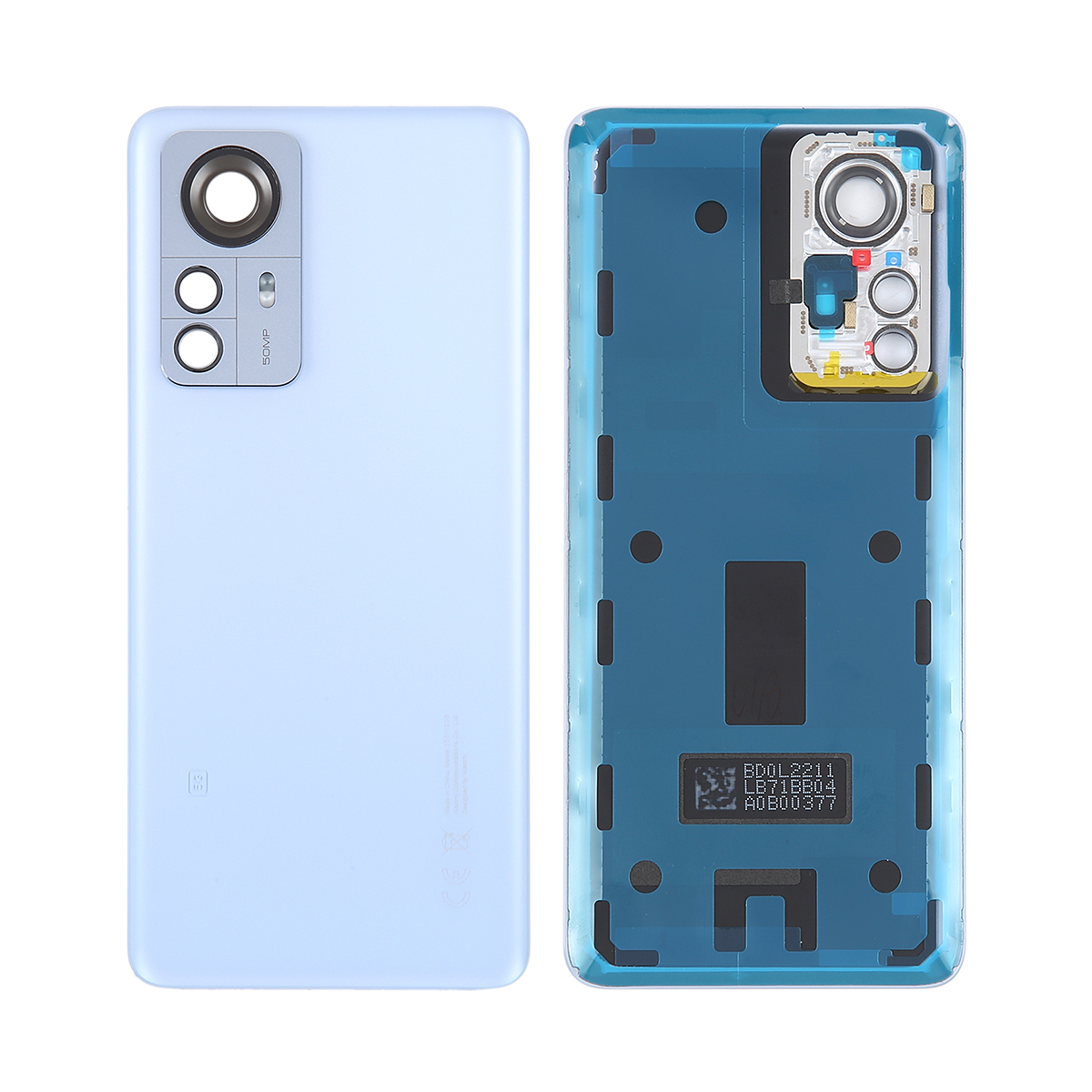 Coque arrière Xiaomi 12 Pro avec objectif bleu d'origine