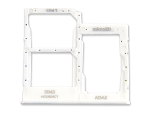 Samsung Galaxy A41 A415F Support de carte SIM Prism Crush Silver OEM