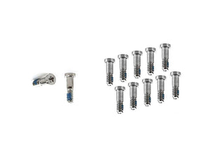 Pour iPhone 8, iPhone 8 Plus Set de vis de fond argenté (10pc)