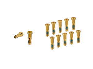 Pour iPhone 8, iPhone 8 Plus Set de vis de fond or (10pc)