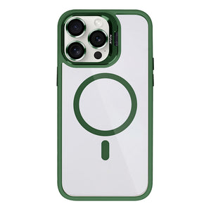 Rixus Classic 03 Case With MagSafe Compatible For Apple iPhone 15 Pro Max Dark Green