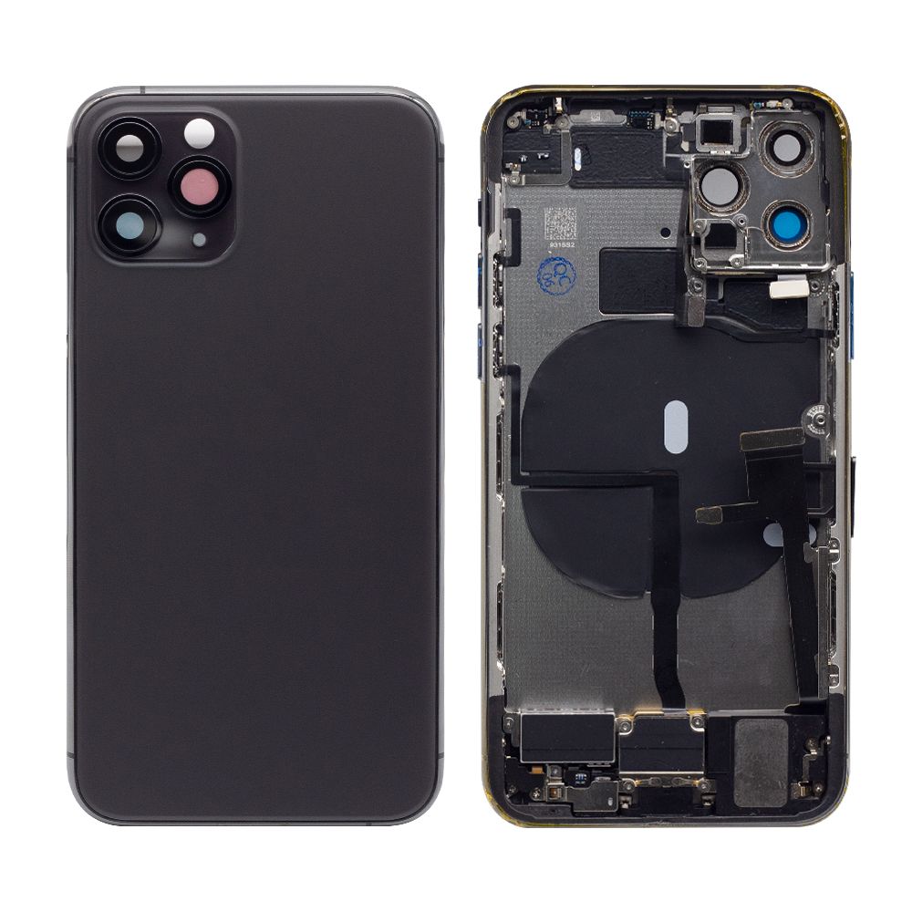 For Apple 11 Pro Boîtier avec petites pièces Noir OEM
