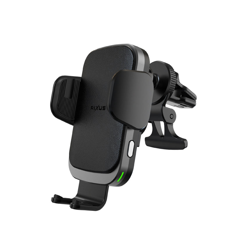 Rixus RXWC48 Wireless Car Charger Mount Black (support de chargeur sans fil pour voiture)