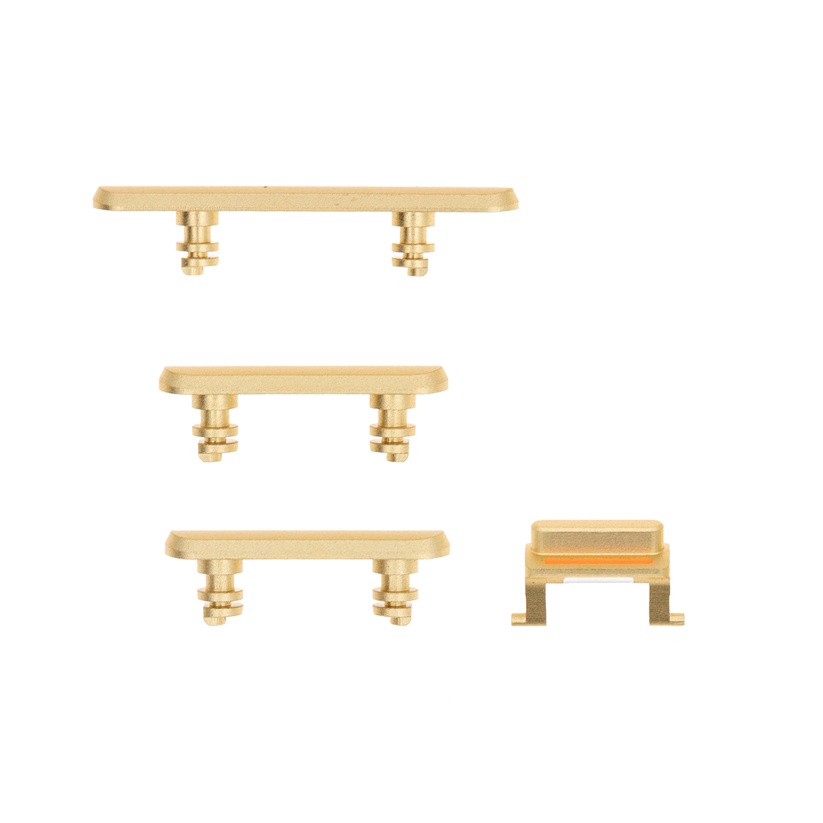 Jeu de boutons latéraux jaunes OEM For Apple XR (4 pièces)