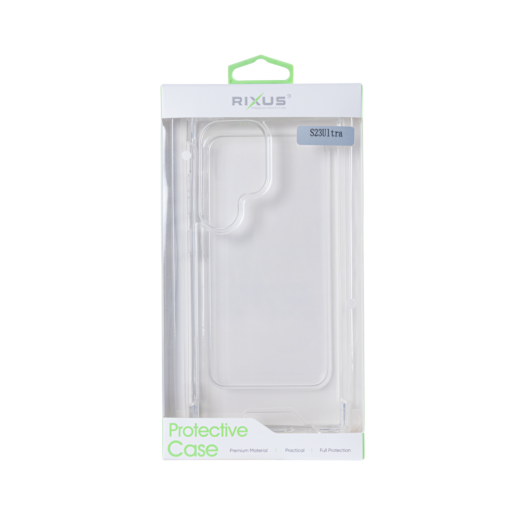 Rixus Anti-Burst Case For Samsung Galaxy S23 Ultra Transparent