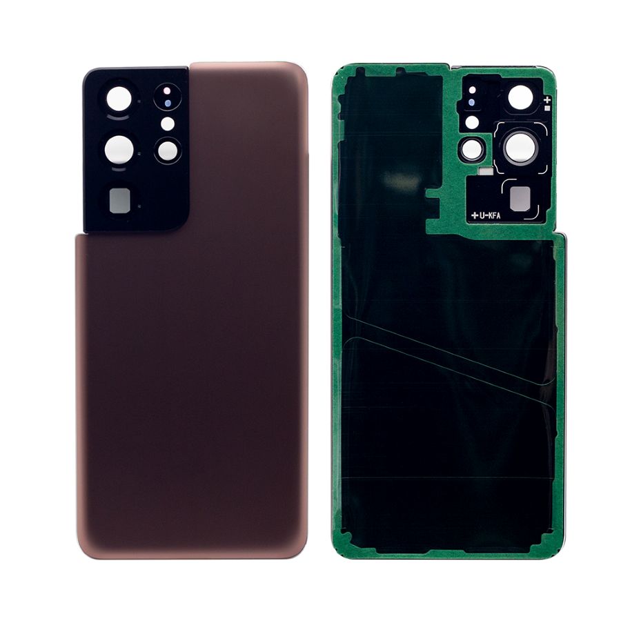 Coque arrière Samsung Galaxy S21 Ultra 5G G998B avec objectif Phantom Brown OEM